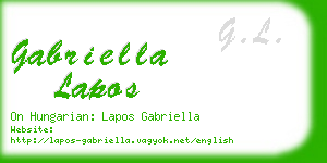 gabriella lapos business card